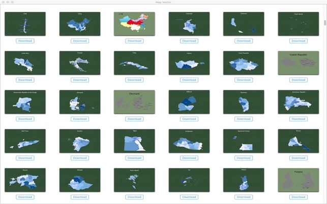 Map Vector - Template set for Powerpoint(圖5)-速報App