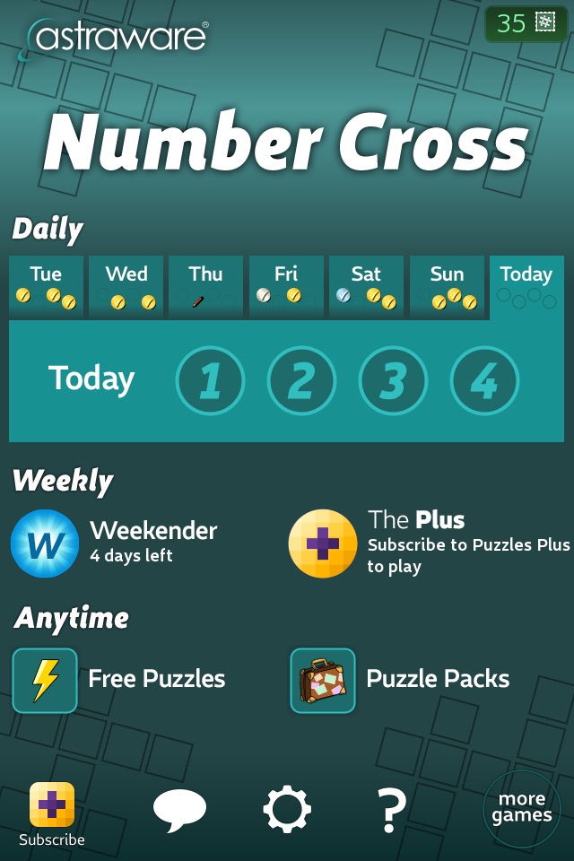 Astraware Number Cross screenshot 2