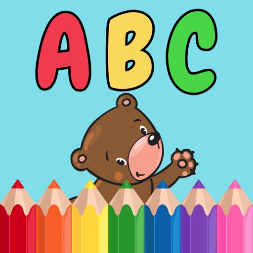 ABC animals coloring book for kids and preschool iOS App