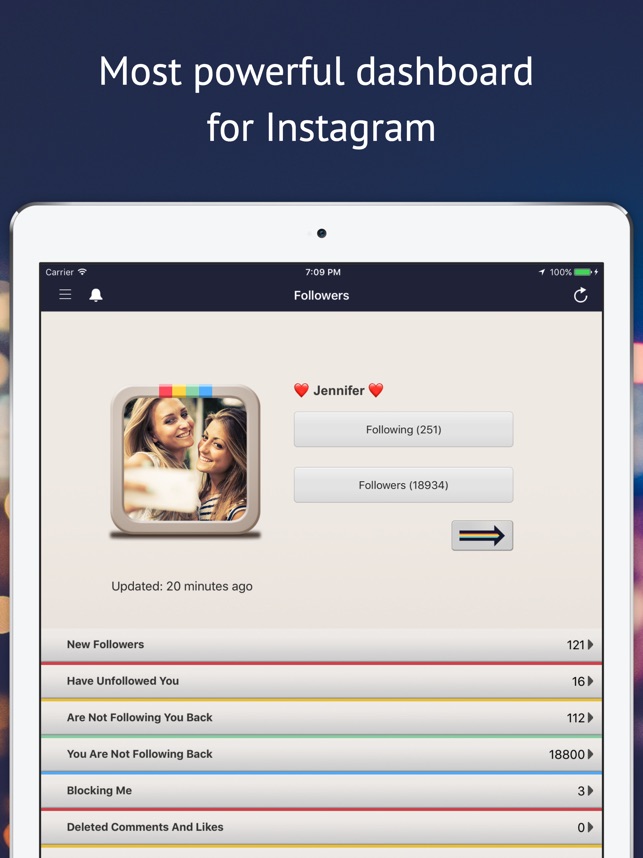 followers track for instagram on the app store - who isnt following back instagram