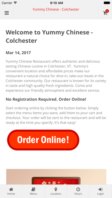 How to cancel & delete Yummy Chinese Colchester from iphone & ipad 1