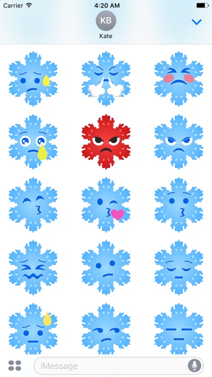 Christmas Snowflakes Stickers