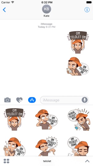 Telolet boy sticker for iMessage by AMSTICKERS(圖1)-速報App