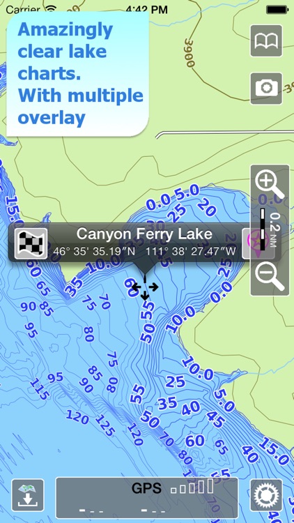 Aqua Map Montana MT Lakes HD - GPS Nautical Charts