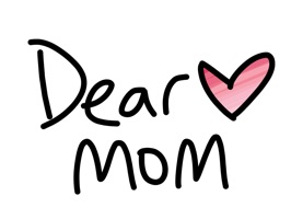 Dear Mom stickers for iMessage, Mother's Day photo