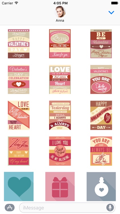 Love Cards - Be my Valentine Sticker Pack