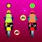 2 bike line game play easily,bike game catch the circle and avoid the bike cross mark circle to clear the road