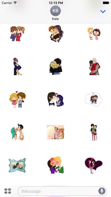 Valentine Romance Sticker for iMessage