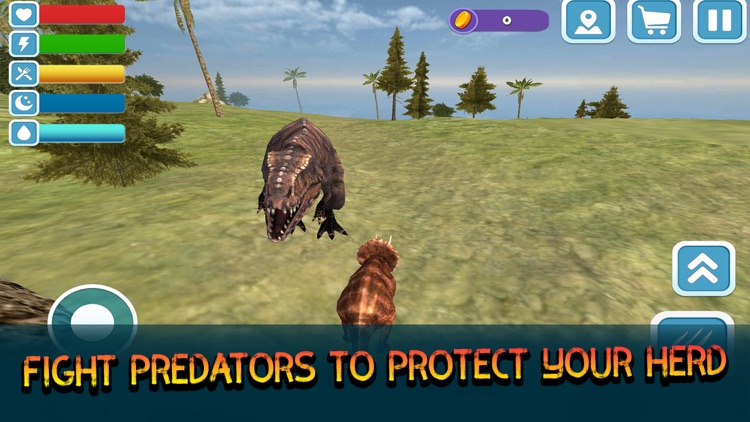 Triceratops: Dino World Simulator 3D Full screenshot-3