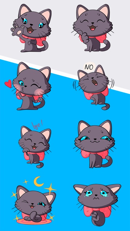 Lucy The Cat Stickers Pack 1
