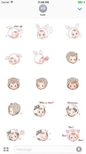 Earl The Cute Boy In Animal Parka Stickers(圖1)-速報App