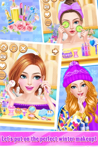 BFF Ice Skating Girls: Winter Fun Makeover Salon screenshot 3