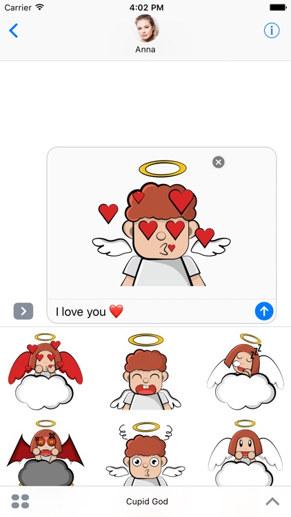 Cupid God - Angel in Heaven Stickers