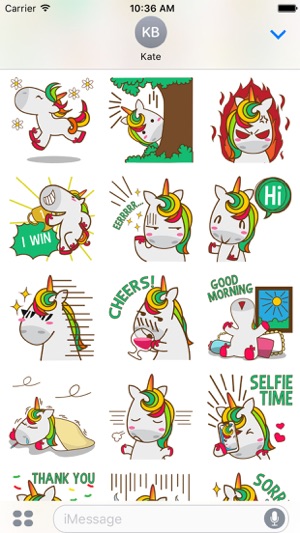 Magi sweet and cute unicorn for iMessage Sticker(圖3)-速報App