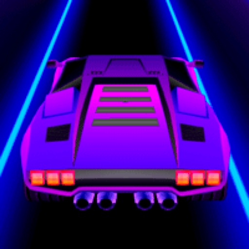 Neon rival gears racing icon