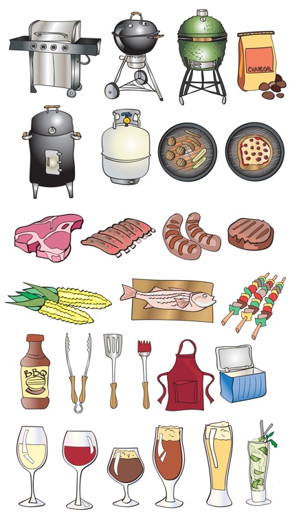 Grilling BBQ Stickers