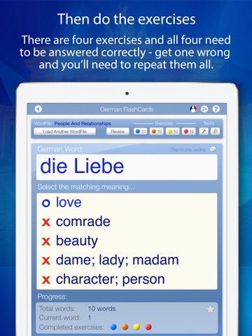 Declan German FlashCards for iPad screenshot 4