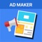 Create custom ads/posts in seconds and share them on Facebook