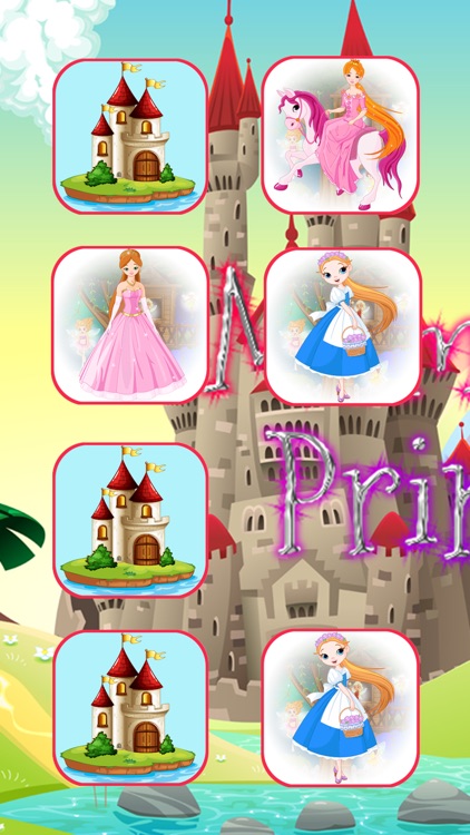 The Magic Princess Matching Game for Toddler Girl