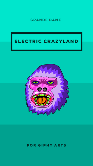 Electric Crazyland. Stickers by Grande D