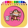 Monkey And Ice Cream Coloring Page Games