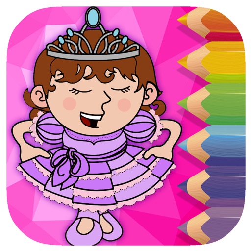 Coloring Page Game Sofia Girl Toddler Version Icon
