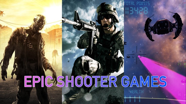 SHOOTER GAMES — Zombie, Space, Sniper & 