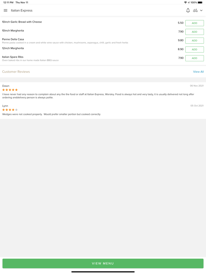 Italian Express Worsley