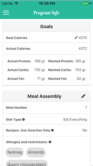 Fitness Meal Planner(圖5)-速報App