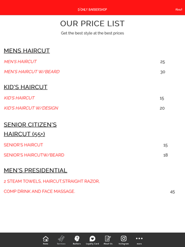 D'OnlyBarbershop App screenshot 2