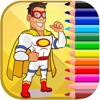 Hero Mask Free Coloring Book Games For Kids