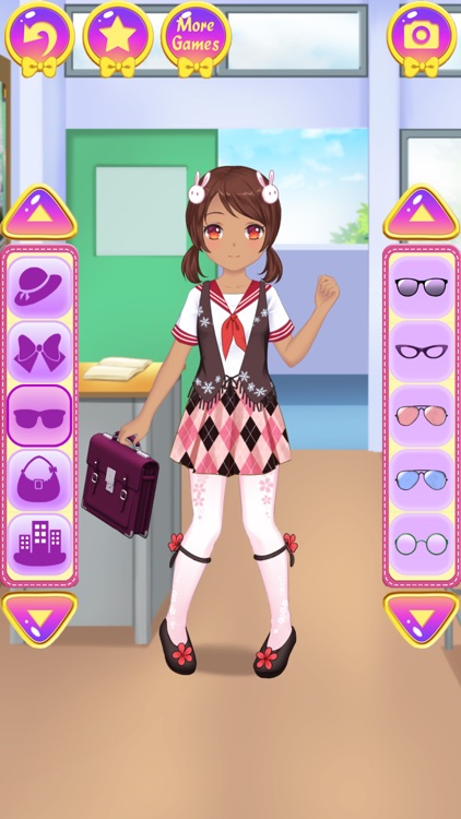 Anime School Dress Up - games for girls screenshot-3