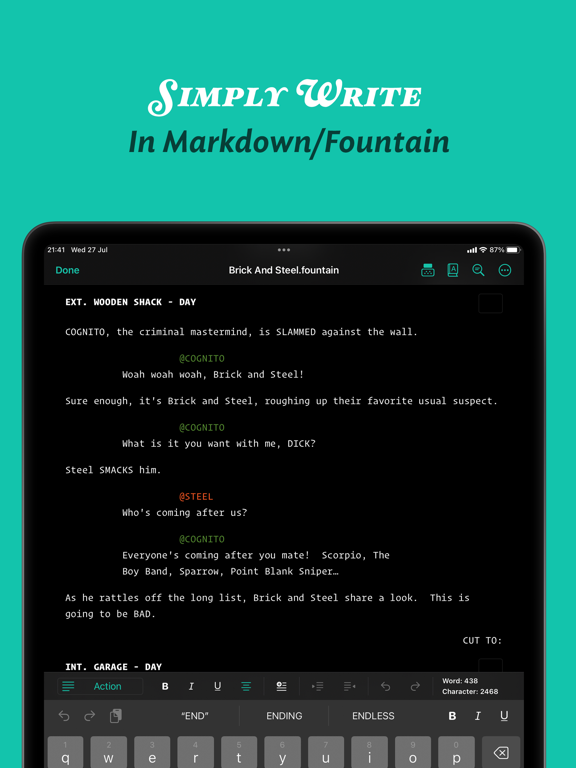 JotterPad - Novel, Screenplay screenshot 4