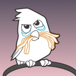 Scary Bird Halloween Stickers