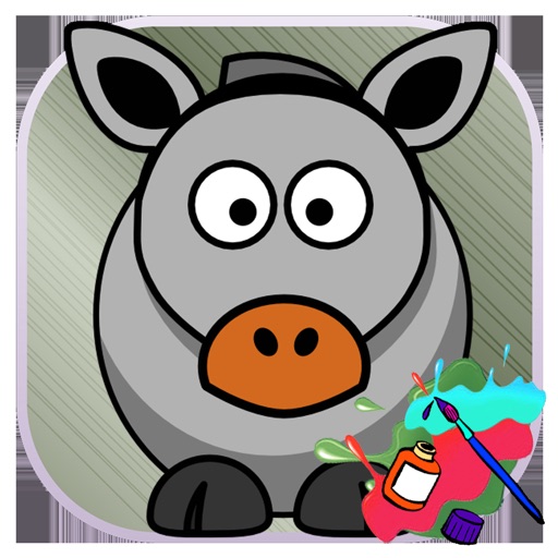 Unicorn and Animals Coloring Book for Children Icon