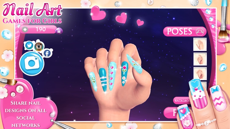 Nail Art Games for Girls: Top Star Manicure Salon