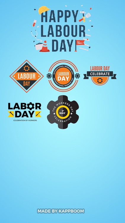 Happy Labor Day Stickers