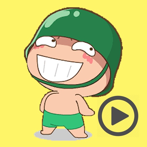 Funny Army Boy Animated