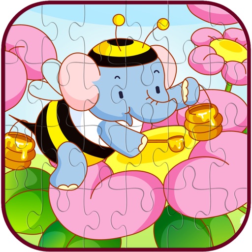Animal Cartoon Jigsaw Puzzle Game Free For Kids icon