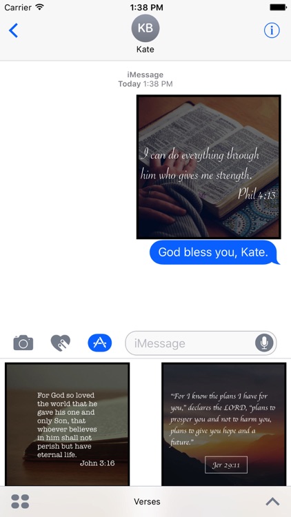 Verses - Most-read quotes from the Bible stickers