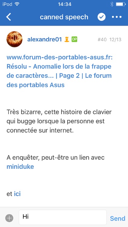 Le forum des portables Asus