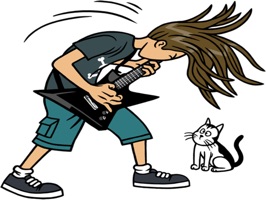 Metalhead Daily Life stickers by doddis77