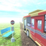 脱出ゲーム　バス停のある道