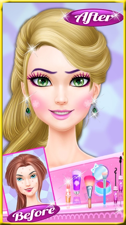 Candy Princess Makeover - Princess Salon Game