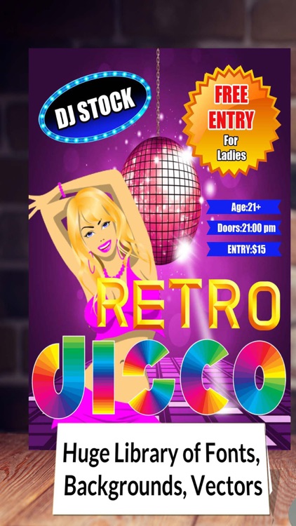 Flyer Retro Design - Flyer Maker & Flyer Creator