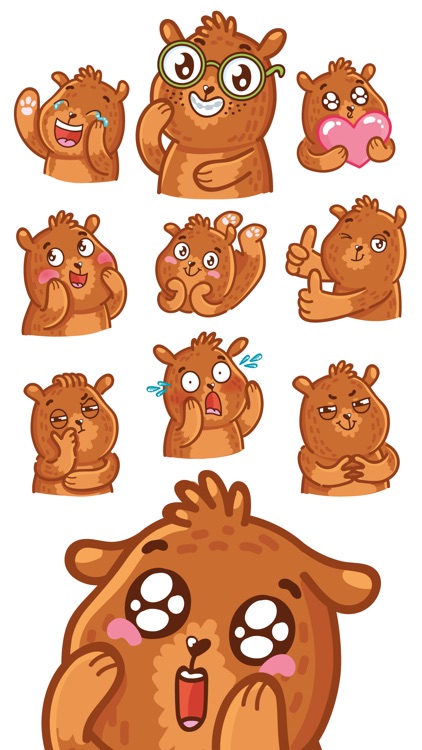 Bear stickers for iMessage