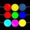 A deceptively simple game involving the movement of randomly colored spots along one or more randomly-generated paths or tracks called Slides