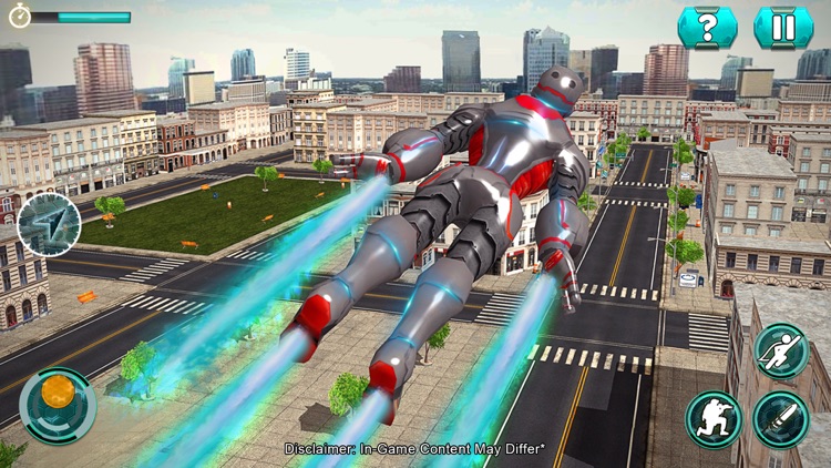 Superhero Robot Game-Futuristic Flying Robot World screenshot-3
