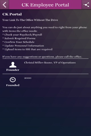 CK Employee Portal screenshot 3