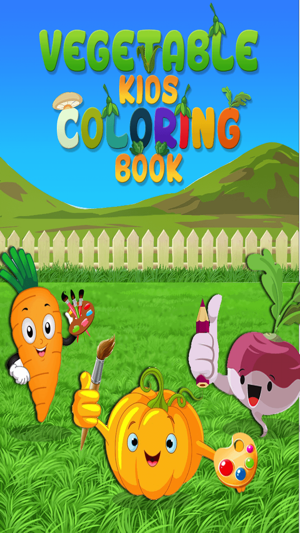 Vegetables Kids Coloring Book(圖1)-速報App